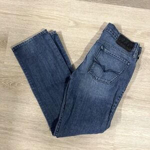 Guess Blue Lincoln Slim Fit Straight Leg Blue Denim Premium Jeans Size 32